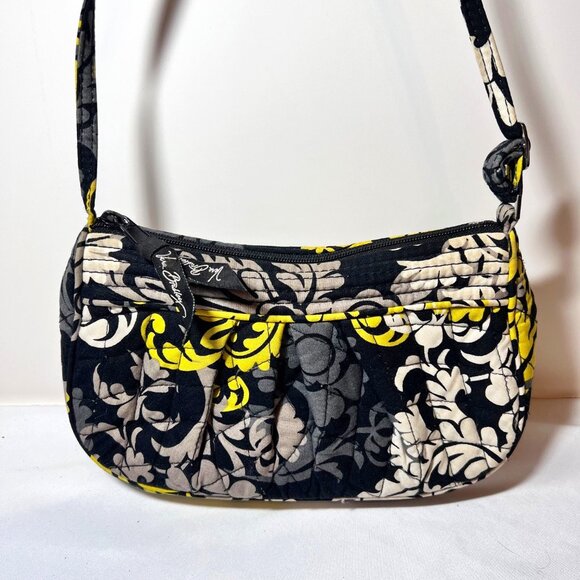 Vera Bradley (Retired) Baroque Small Purse-Black/Gold-Cloth-Pleated - Picture 6 of 15